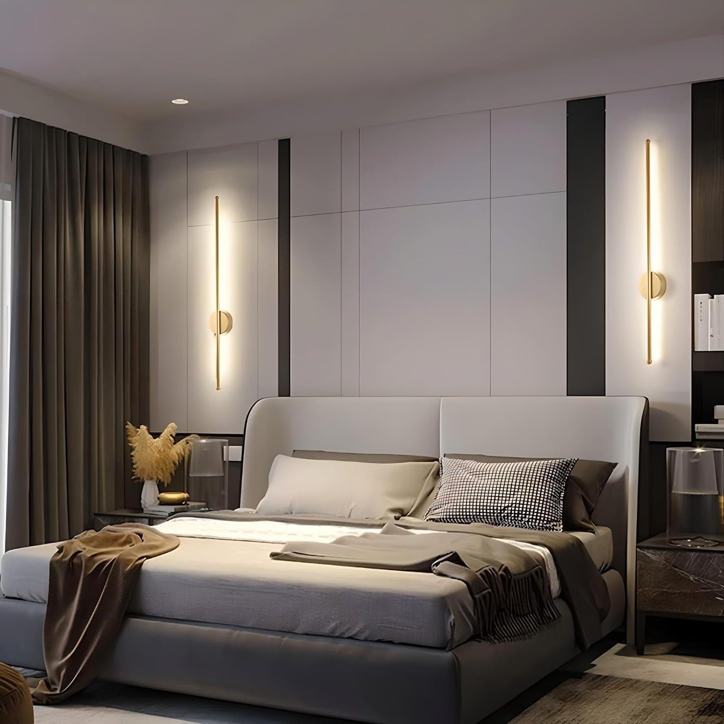 Modern LED Wall Lamp Minimalist Long Strip Light for Bedroom, Living Room, Home Decor