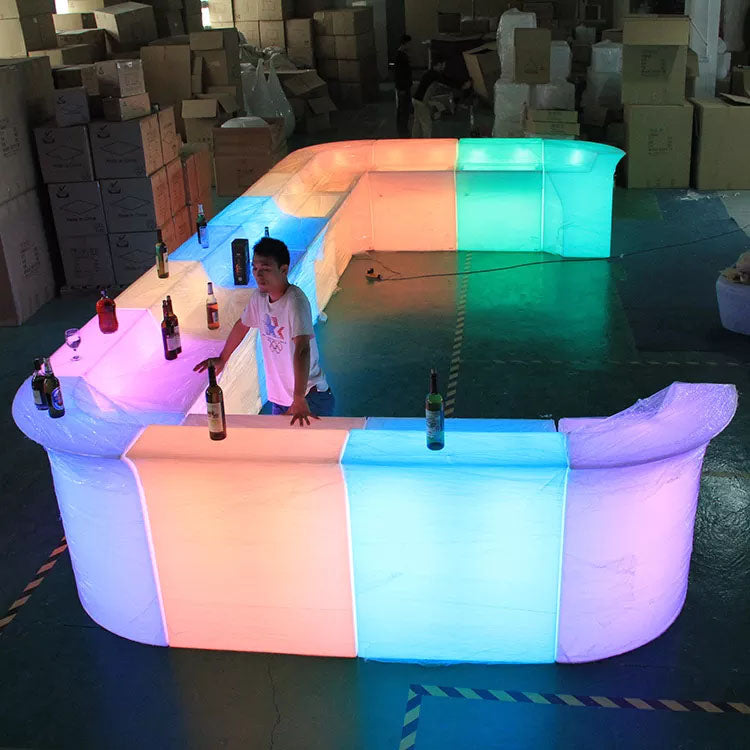 Modern LED Bar Counter Furniture for Home, Pub, Club, and Party Events – Stylish Bar Table