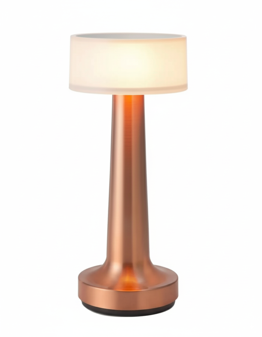 LED Touch Control Desk Lamp and Night Light - Portable 3 Colors for Bedroom, Restaurant & Bar