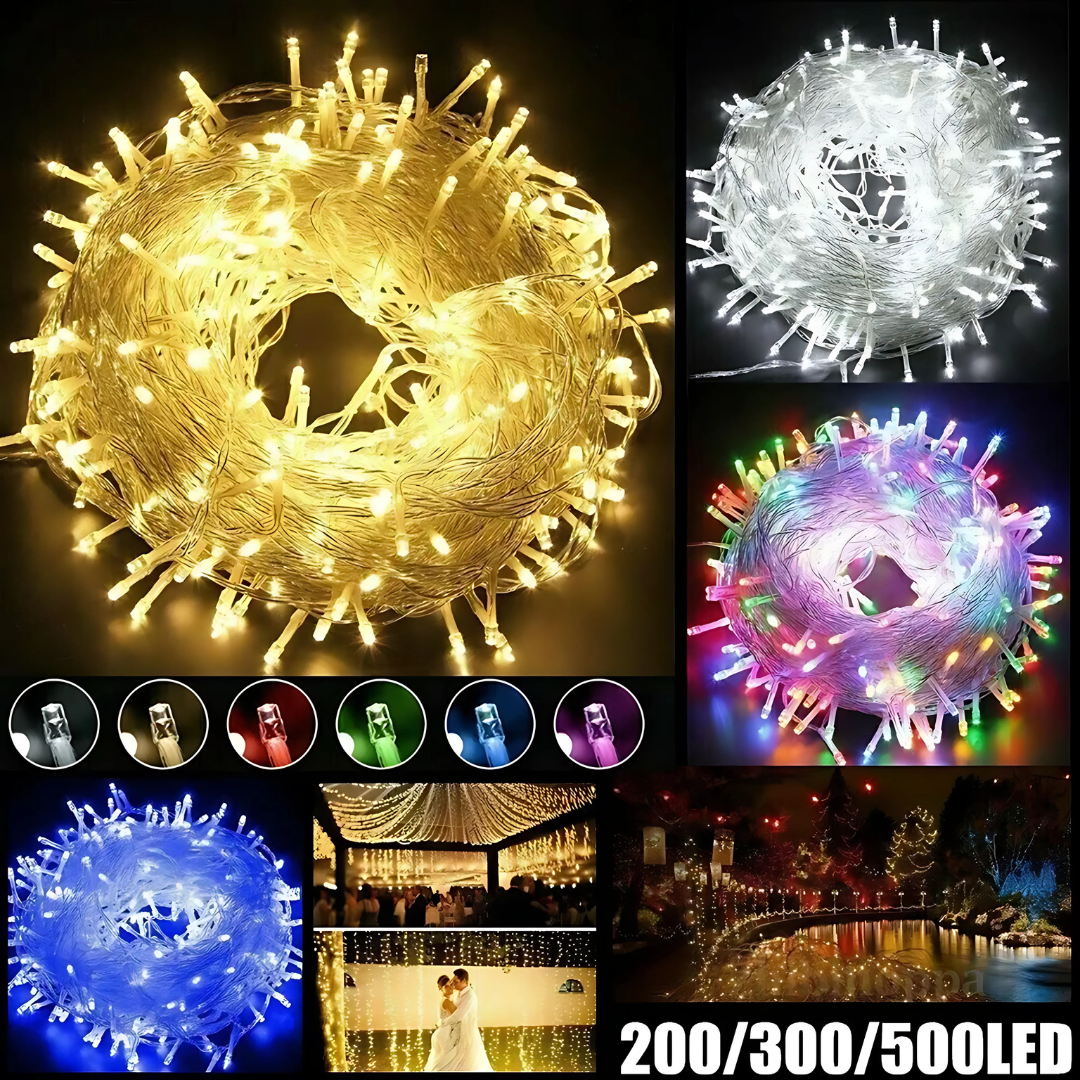 50M 480LED Fairy String Lights – Clear Cable, Indoor/Outdoor Decor