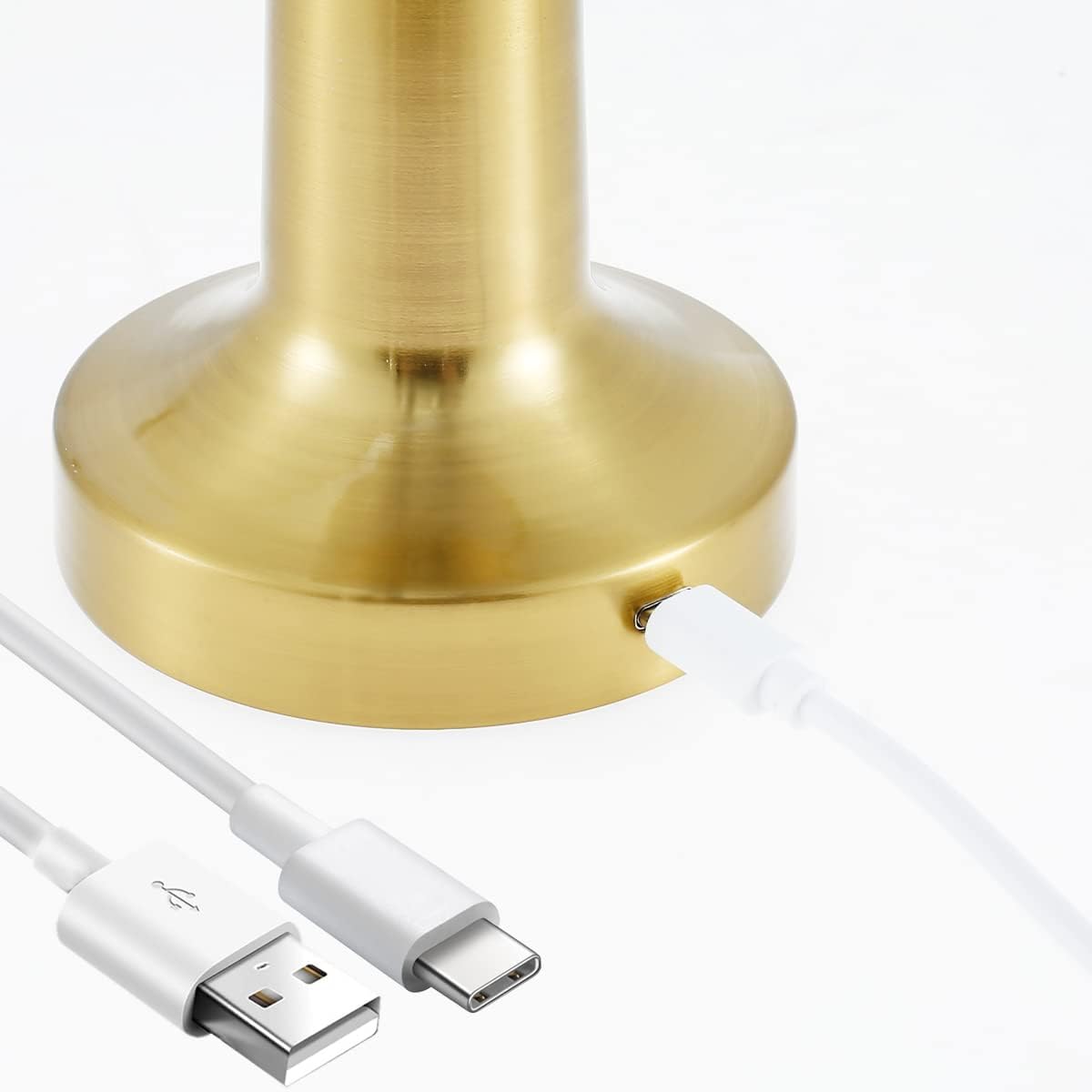 Table Lamp Rechargeable, Touch Sensor LED Desk lamp 3 Ways Dimming,with USB Cord for Bedside