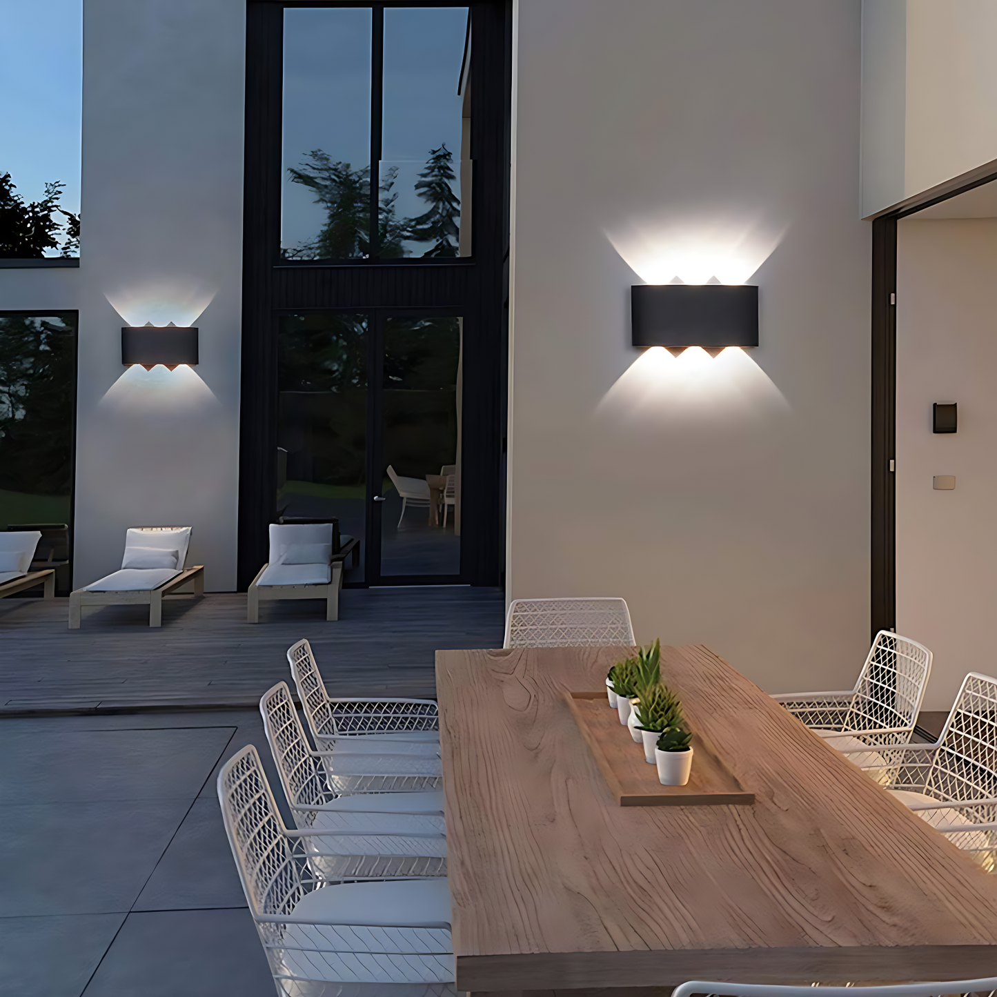 ETRONIK LED Bi-directional Wall Lamp Modern Indoor and Outdoor Balcony, Aisle, Courtyard Bedroom Living Room