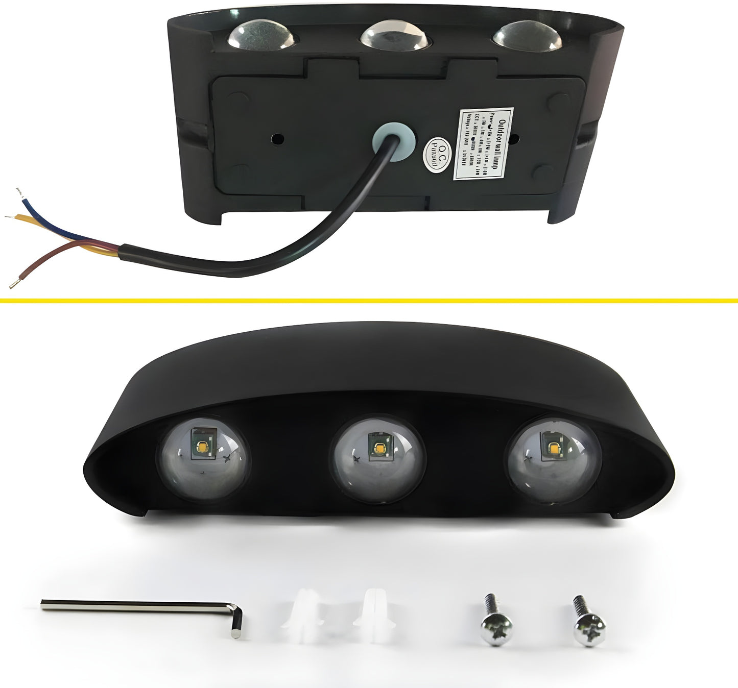 ETRONIK LED Bi-directional Wall Lamp Modern Indoor and Outdoor Balcony, Aisle, Courtyard Bedroom Living Room