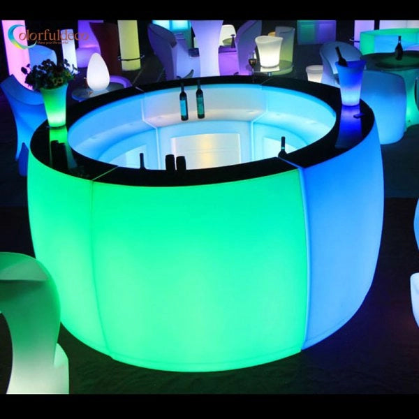 Portable LED Bar Counter – Party, Pub & Club Furniture for Home, Garden & Event Decor
