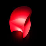 LED Armrest Chair, Rechargeable RGB Light-Up Lounge Seat for Clubs, Bars, and Home Décor