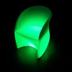 LED Armrest Chair, Rechargeable RGB Light-Up Lounge Seat for Clubs, Bars, and Home Décor