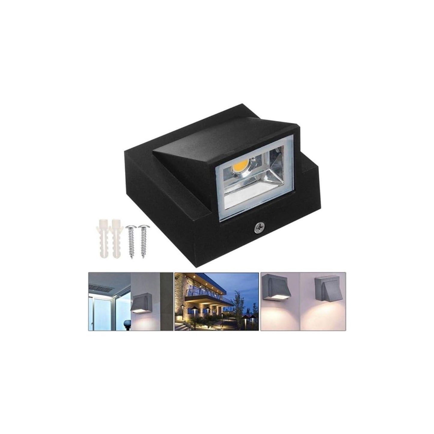 IP65 Waterproof 5W Indoor Outdoor Led Wall Light Aluminum Surface Mounted Cube Led Garden