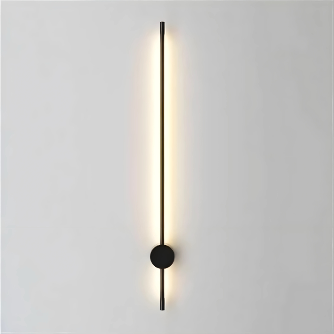 Gold Modern LED Wall Lamp Minimalist Long Strip Light for Bedroom, Living Room, Home Decor