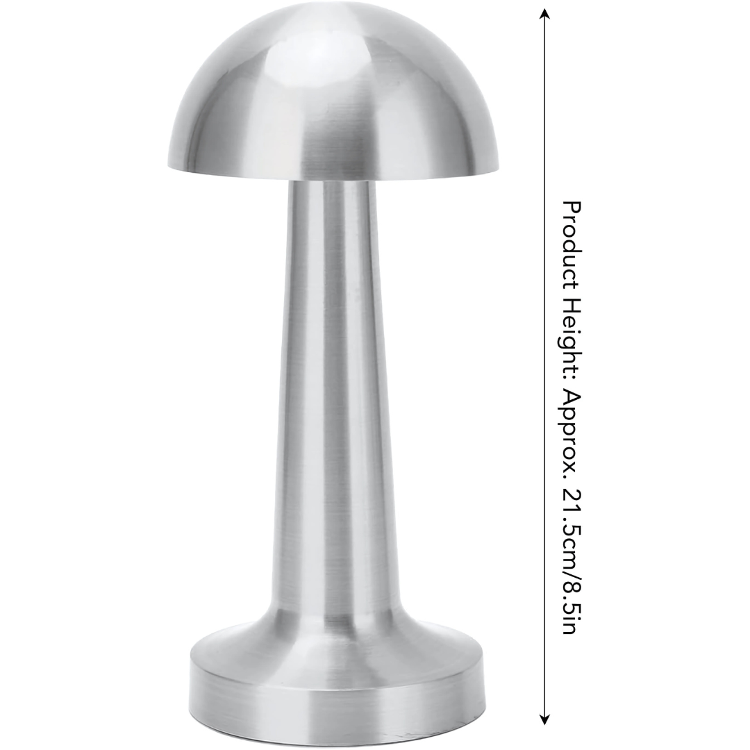 Gold Mushroom Night Lamp, LED Desk and Table Lamp for Bedroom Living Room with 3-Color Touch Control