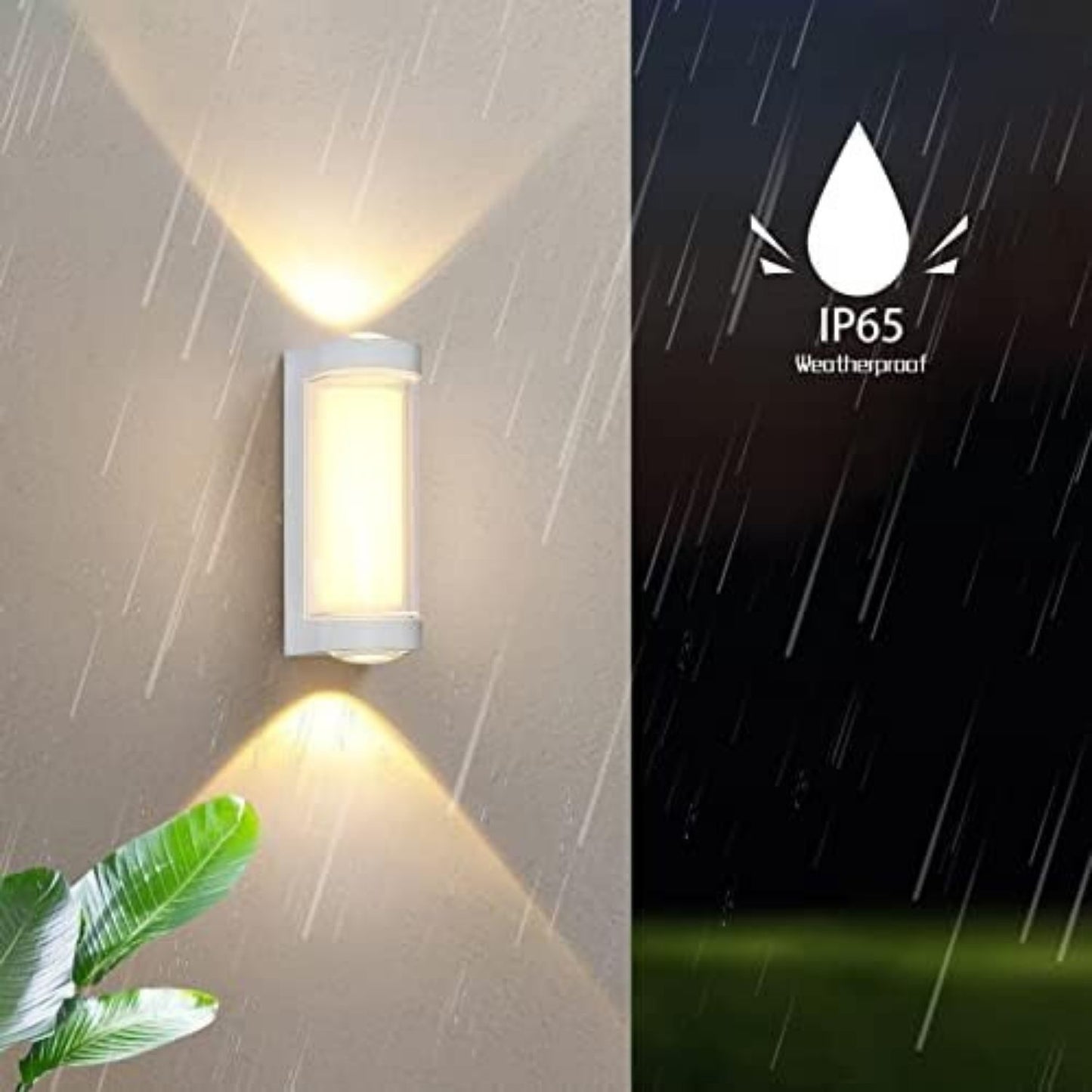 LED Wall Light Indoor/Outdoor Warm White 3000K, 25W Modern Up and Down LED IP65 For House