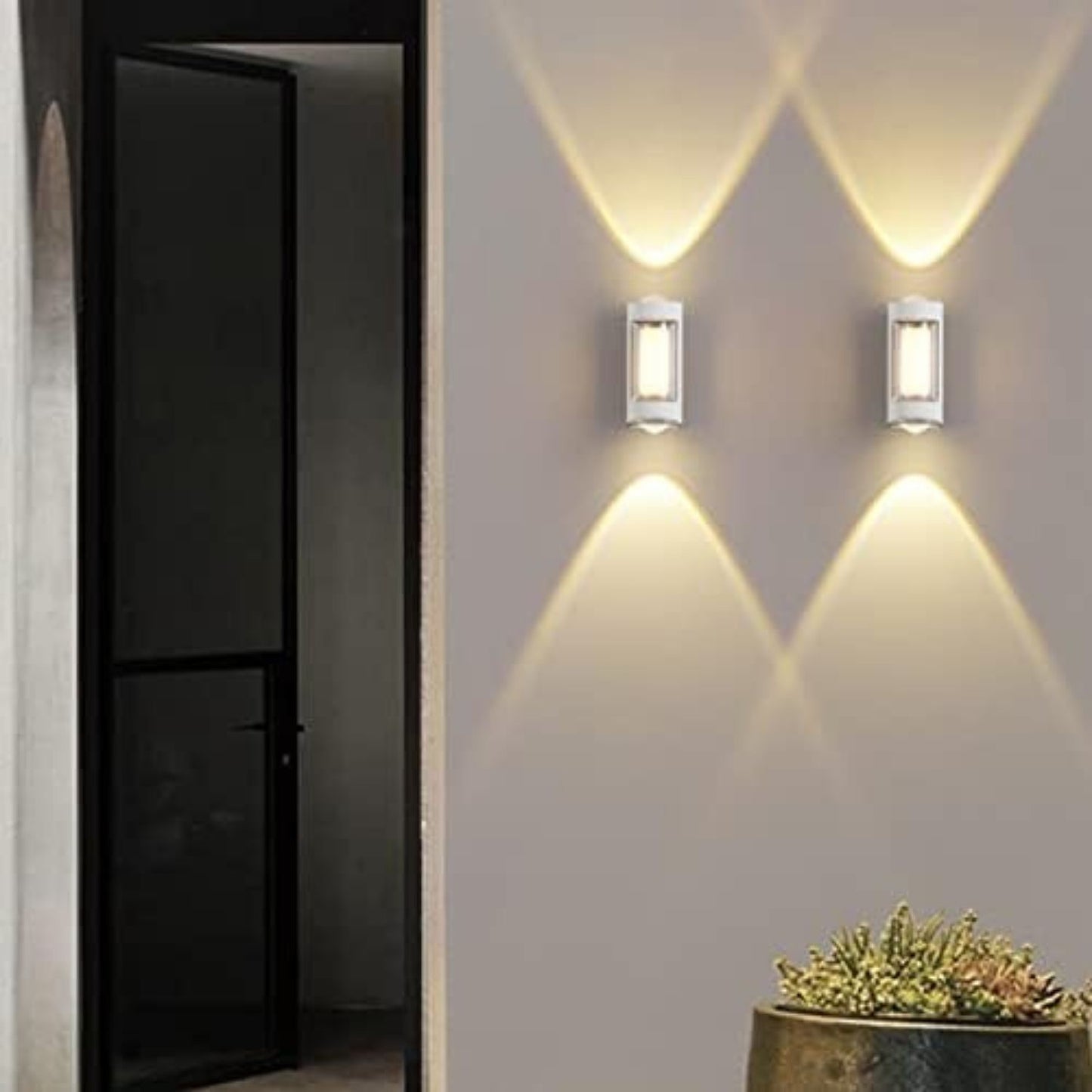 LED Wall Light Indoor/Outdoor Warm White 3000K, 25W Modern Up and Down LED IP65 For House
