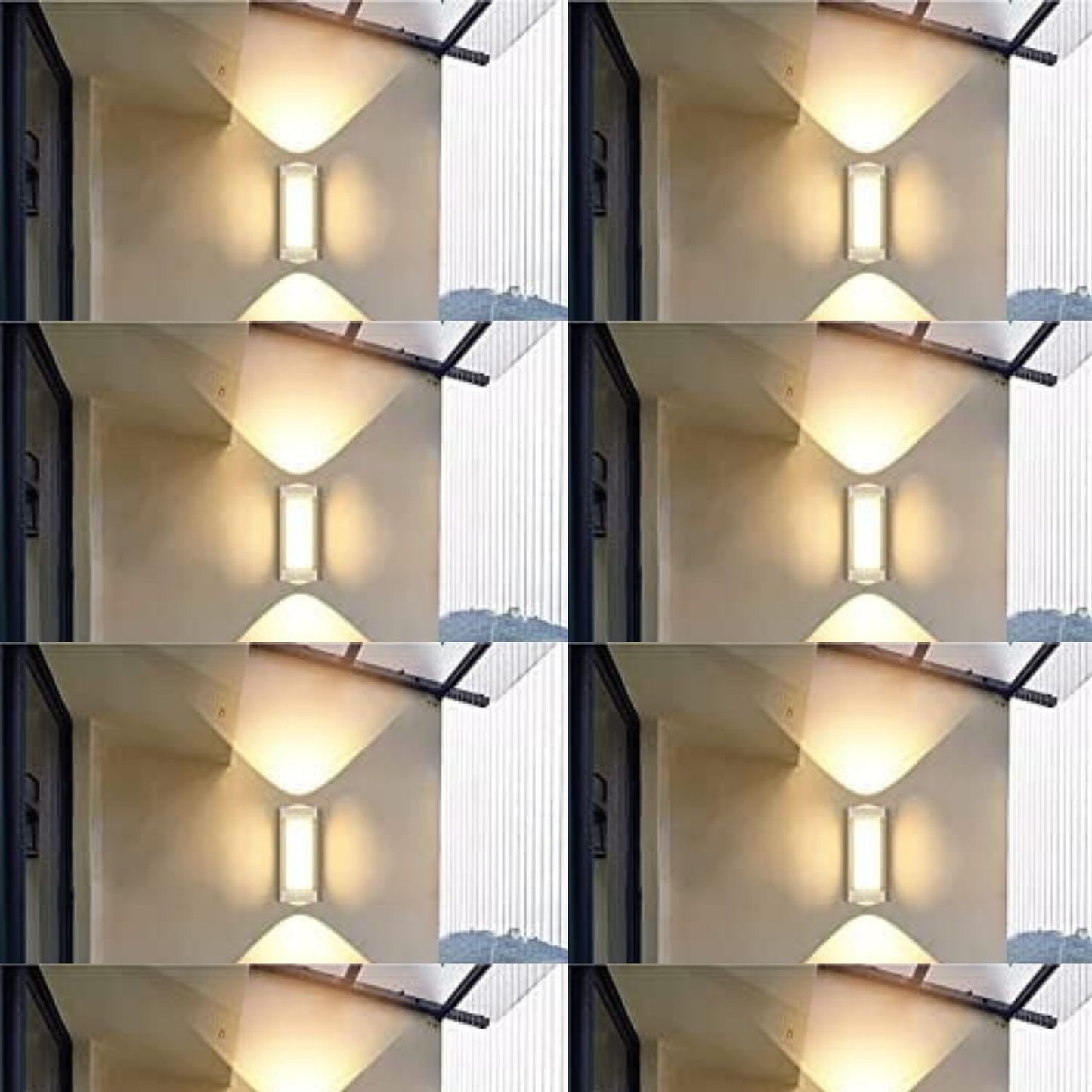 LED Wall Light Indoor/Outdoor Warm White 3000K, 25W Modern Up and Down LED IP65 For House