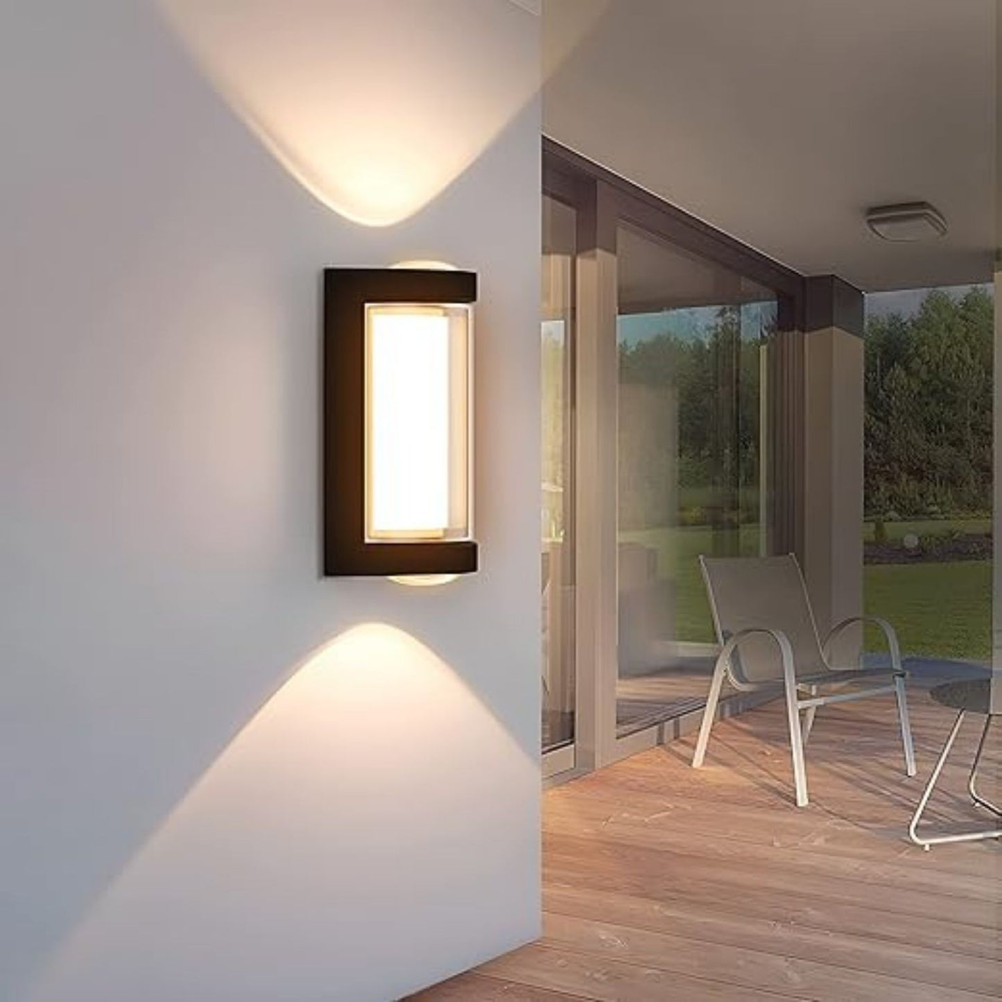 LED Wall Light Indoor/Outdoor Warm White 3000K, 25W Modern Up and Down LED IP65 For House