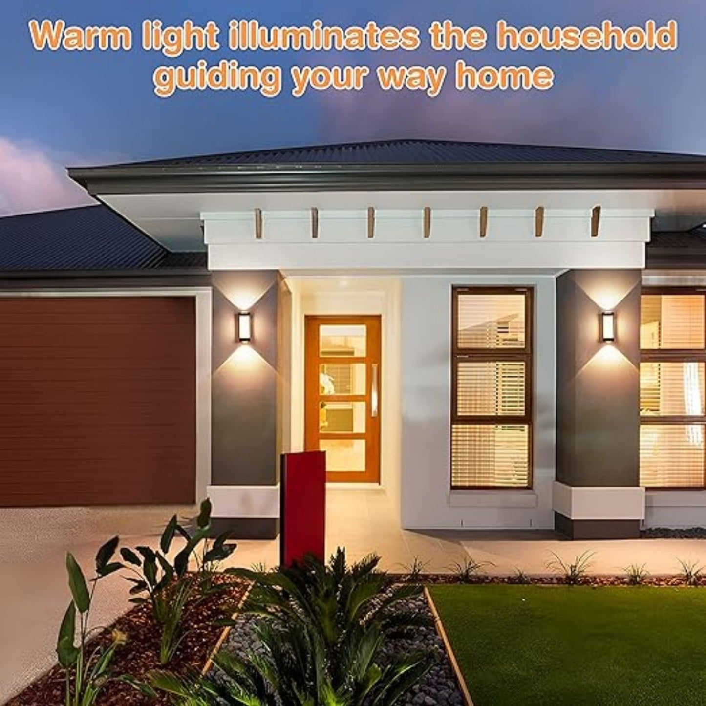 LED Wall Light Indoor/Outdoor Warm White 3000K, 25W Modern Up and Down LED IP65 For House