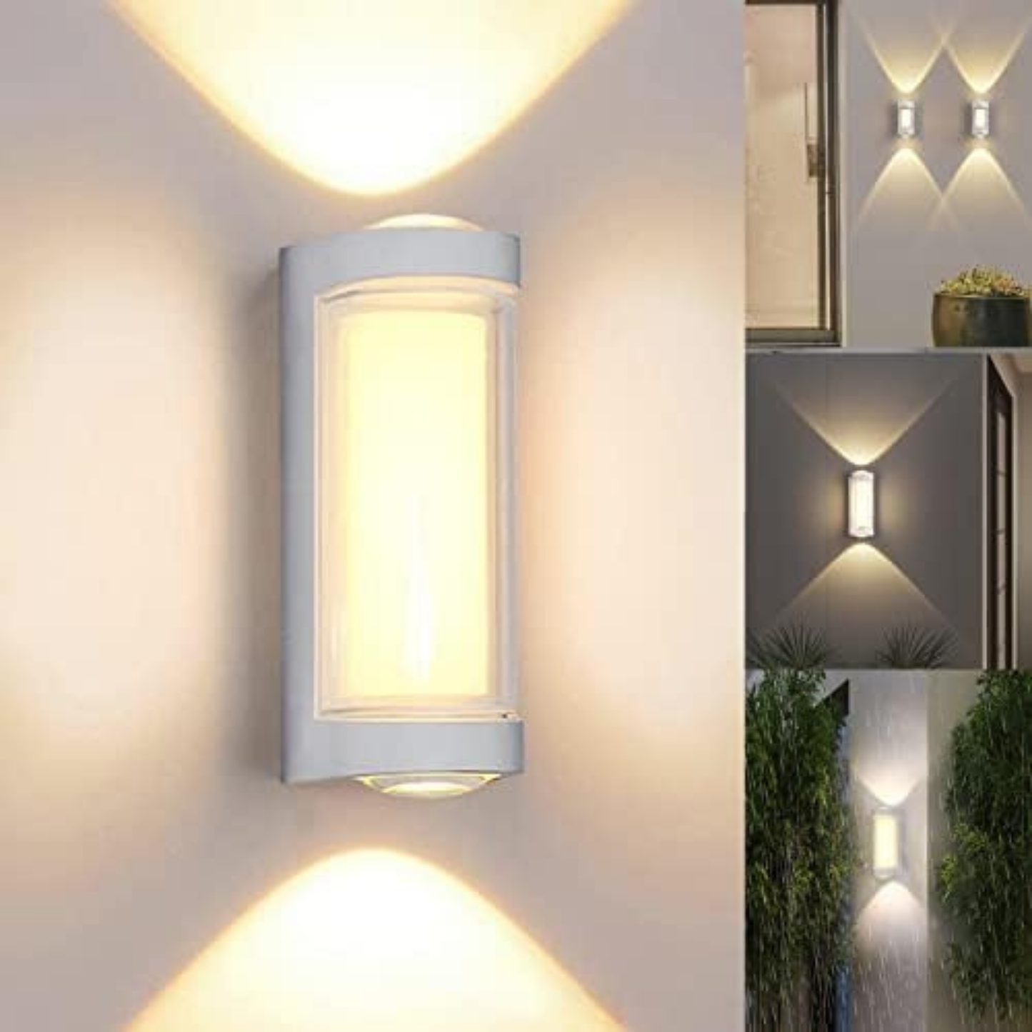 LED Wall Light Indoor/Outdoor Warm White 3000K, 25W Modern Up and Down LED IP65 For House