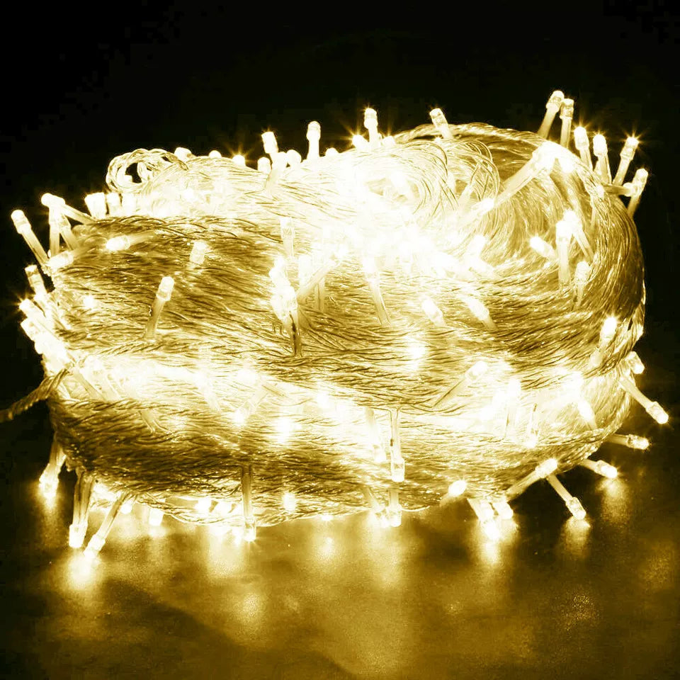 50M 480LED Fairy String Lights – Clear Cable, Indoor/Outdoor Decor